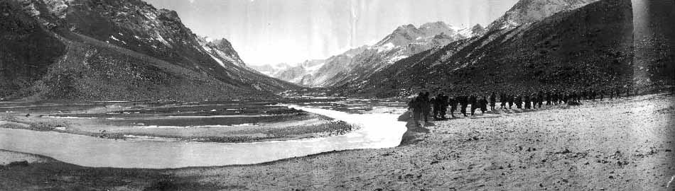 A group of porters with loads